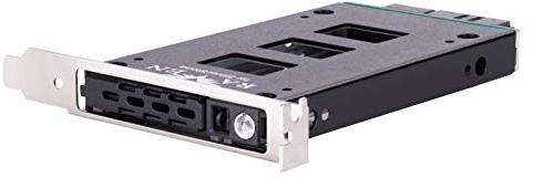 Silverstone SST-EXB02 - Adaptateur SAS 12 Gbit/s ou SATA 6 Gbit/s 2,5 vers logement pour Carte d'extension.