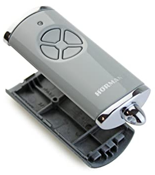 Hörmann Handsender Cover HSE4BS Hochglanz Classic Grau 4510786 Leer Gehäuse ohne Batterie ohne Platine Ersatzteil Ober- und Unterschale