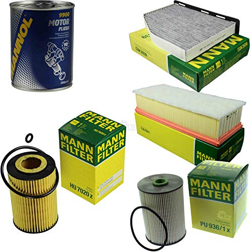 QR-Parts Set 85511727 C 35 154/1 9900 HU 7020 z PU 936/1 x CUK 2939 Original MANN-Filter Inspektionspaket SCT Motor Flush Motorspülung 11594881