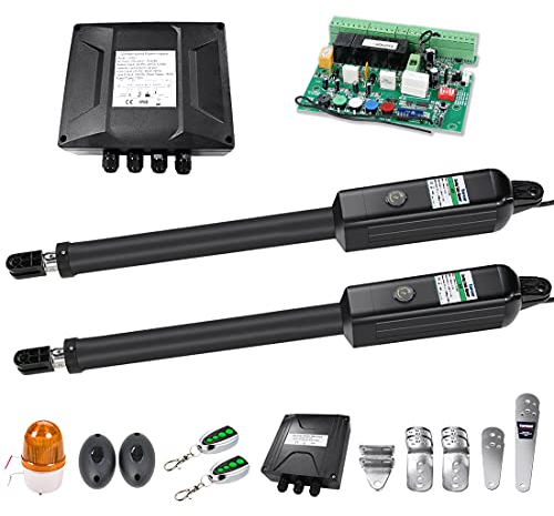 TOPENS A5132 Drehtorantrieb Flügeltorantrieb Doppelflügeltor automatischer Torantrieb Toröffner Automatik max. 5m oder 250kg pro Flügel mit 2 Fernbedienungen