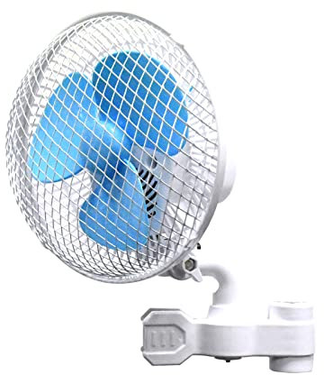 EasyBreeze 6 PowerGrip Oscillating Fan - Powerful Clamp on Oscillating Fan for Home or Office - 6 Inch 15cm