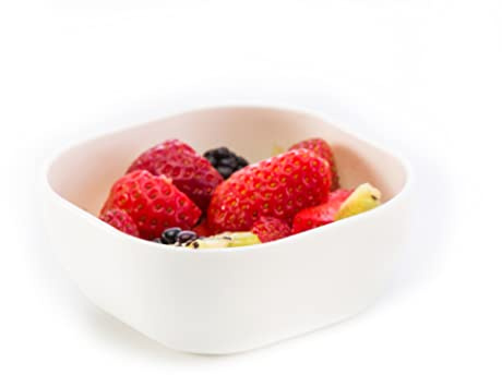 Harfield AMC Small White Square Bowls Pack of 4 Snack Dipping Bowl Reusable Shatterproof