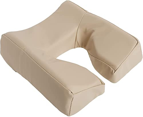 Master Massage Ergonomic Dream Kopfpolster Gesichtskissen Kopfteil für Massageliege aus Gedächtnisschaum Klettverschluss-Beige