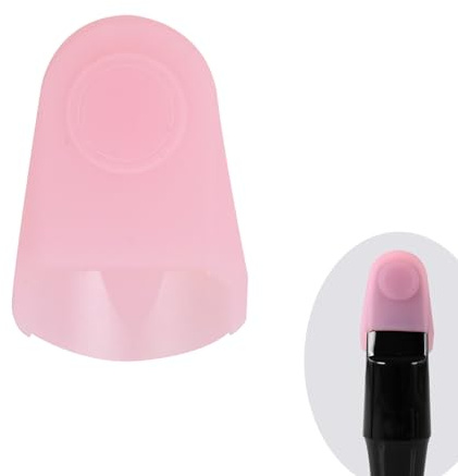 Silica Gel Mouthpiece Cap Cover Durable Mouthpiece Protector for Clarinet/Alto Saxophone Sax Mouthpiece Protective Cap Middle Size(Pink)