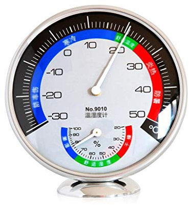 Thermometer Indoor Household Fridge Dial Thermometer Freezer Refrigerator with Hook ABS Mini Temperature Meter Temp Measurement Tool Indoor