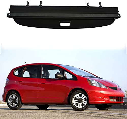 1X Einziehbarer Auto Laderaumabdeckung Netze Gepäckraumabdeckung hintere Sicherheitspaketregal, für Honda FIT Jazz 2008-2013