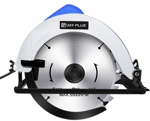 Sega circolare, sega circolare elettrica 900 W 4700 giri/min, sega circolare portatile potente, sega circolare elettrica compatta cablata per legno, metallo morbido, plastica, piastrelle