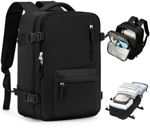 SZLX Ryanair Handgepäck 40x30x20 Rucksack Damen Wizz Air 40x30x20 Flugzeug Untersitz Kabinentasche Reiserucksack Handgepäck Easyjet Rucksack Wasserdicht Herren mit Schuhfach für 14-Zoll-Laptops