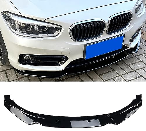Auto Frontlippe Frontspoiler für BMW 1er F20 F21 116i 118i 120i 2011-2019,Frontstoßstange Splitter Protector Karosserie-Anbauteile,B-Glossy Black