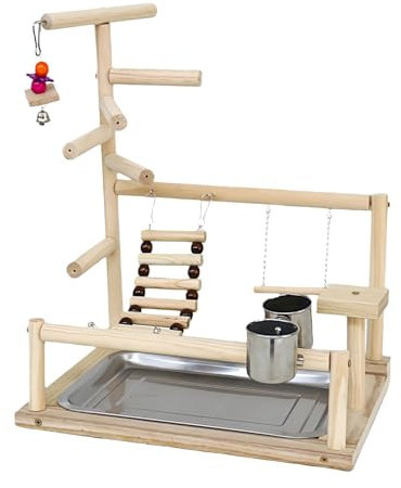 Papageien-Sitzstange, natürliches , Vogelspielzeug, Vogelspielplatz-Sitzstange, Vogelspielstudio, Holzvogelsitzstangen, Vogelständer Naturholz, Vogelsitzstange, Fitnessstudio, Vogelspielständer,