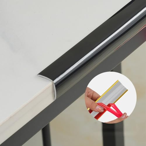 Zócalo de esquina adhesivo elegante de PVC para mejorar la estética y proteger los muebles (blanco 3 metros)
