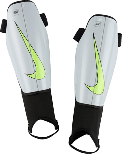 Nike Charge Fußball-Schienbeinschoner Für Kinder, Pure Platinum/Black/Volt, DX4610-043, M