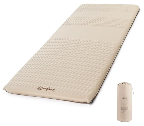 Naturehike Colchoneta autoinflable para camping con espuma, grosor 6,5 cm, colchón inflable de camping en tamaño doble para exteriores, camping, coche, hogar, procesos galardonados ISPO
