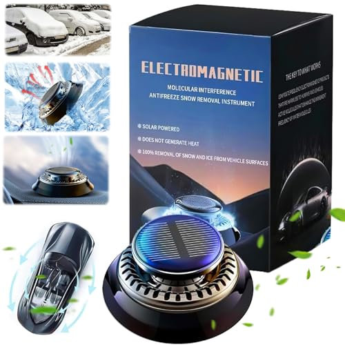 Kouamor 1~3 Pcs Electromagnetic Wave Anti Freezing and Snow Removal Device, De Icer for Car, Deicer Car Windscreen Spray, Car Deicer, Car Air Fresher for Car Snow Removal (1)