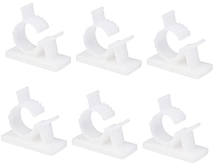 Hemobllo 20 Stücke Kabel Clip Auto Klebstoff Draht Ordentlich Clamp Kabel Veranstalter Für Schreibtisch Weiß