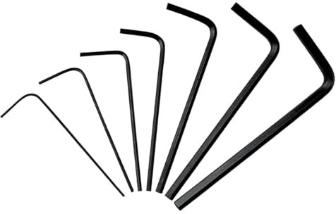 7 Pezzi Mini Esagono Chiave a Brugola Sets, 0,7mm-3mm Mini Hexagon Hex Set, Chiavi Esagonali Acciaio al Carbonio, Chiavi a Brugola Kit Durable, Set Chiave a Brugole, per Mobili, Auto, Elettrodomestici