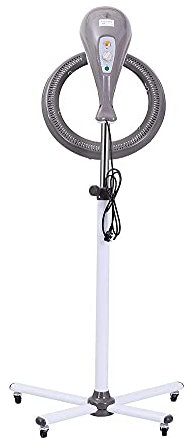 DUIRHNFV 950W Support de Sol Sèche-Cheveux Professionnel Processeur de Couleur de Cheveux Accélérateur Plaque Chauffante Salon de Coiffure Maison Coiffure Capot Réglable, Manuel,Gris