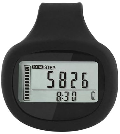Compteur de calories - Podomètre de marche LCD - Compteur de pas avec cordon | Podomètre, fitness précis pour les pas, la distance et les calories | Odomètre de marche portable pour un usage quotidien