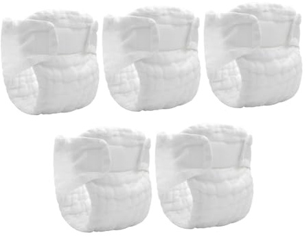 Supvox Wiederverwendbare Stoffwindeln Neugeborene Atmungsaktiv 5 Stück Größe L (50x46 Cm) Hautfreundlich Waschbar Windelhosen für Babys