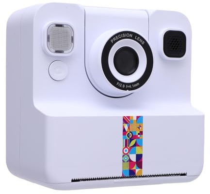 Denash Camera di Stampa Istantanea Ad Alta Risoluzione con Schermo di Lancio a 180 °, Fotocamera di Stampa Termica Multifunzionale per Studenti, Creatori e Progetti Scolastici (A)