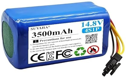 Batteria Di Ricambio Da 14,8 V 2600 MAh 3500 MAh, Compatibile Con 360, Batterie Di Ricambio For Aspirapolvere Robot C50(3500mAh)