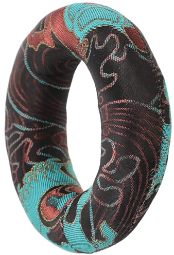Tofficu Coussin pour Bols Chantants en Tissu Surface Antidérapante Bruit, Forme Ronde Contemplation Quotidienne et Usage Extérieur