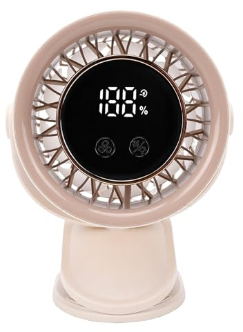XUMIUZIY Ventilador Portátil Recargable con Clip |Ventilador de Escritorio USB de 199 Velocidades con Temporizador para Viajes Al Aire en Autocaravana