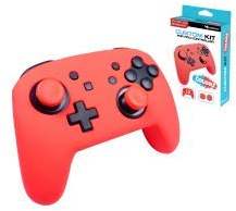 Subsonic SA5489-2 Silikon Schutzhülle für Nintendo Switch Pro Controller rot