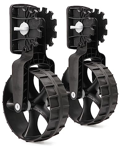 RAILBLAZA Unisex-Adult ND-186 Wheels-RUEDAS para Dinghy (2), Black, Standard