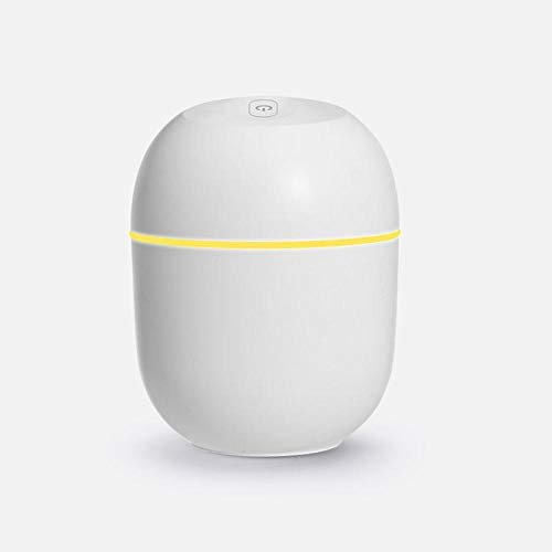Humidificador de aire ultrasónico con difusor de aceite esencial Mini Aroma de 220 ML para el hogar, fabricante de niebla USB de coche con lámpara de noche LED-Blanco_1