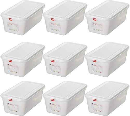 BRB 9 GN-Vorratsdose/Frischhaltebox mit Deckel GN 1/3, LxBxH 325x176x150 mm, Inhalt 6 Liter