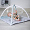 Red Kite Play Gym Tree Tops - Soft Padded Play Gym with Detachable Play Arch & Activity Toys Grey