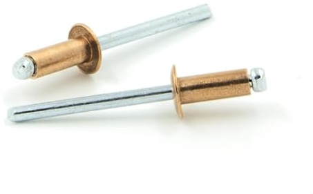 IERO - Rivetti a strappo IERO Rame/Acciaio Testa Tonda 3.2x6.0mm ISO16582 - Box da 1000 pezzi