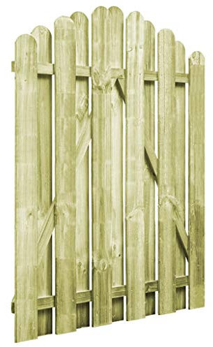 GuyAna Treillis Jardin,Barriere Jardin,Clôture Extensible, Portail de Jardin Bois de pin imprégné 100x125 cm