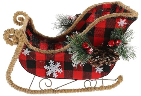 Ciieeo 1stück Weihnachtlicher Schlitten Dekorationsartikel Für Festliche Anlässe Eisenmodell Für Tisch Party Vielseitig Einsetzbar Festliche Zuhause