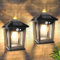 T-SUN Farola Solar Exterior 2 Piezas Luz Vintage Pared al Aire Libre con 3 Modos Sensor de Movimiento Focos Led Exterior Solares IP65 Impermeable Luz Solar Exterior para Jardín Patio Garaje