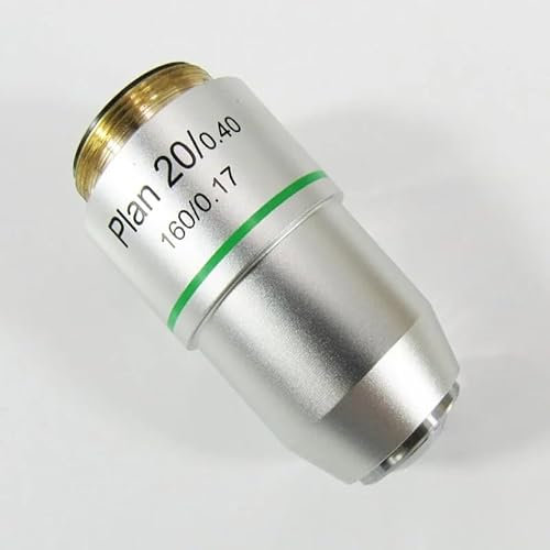 4X 10X 20X 40X 60X 100X Planachromatisches Mikroskop Objektiv Objektiv Biologische Mikroskop Zubehör Teile (Color : 1PC Plan 20X)