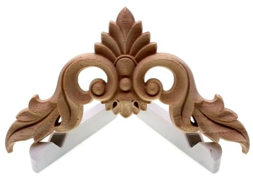 LIJUCAI Holzschnitzerei Blume der europäischen Möbel Tür kleine Heimdekoration Handwerk Figuren Miniaturen Zubehör, 30 cm, 8 Stück