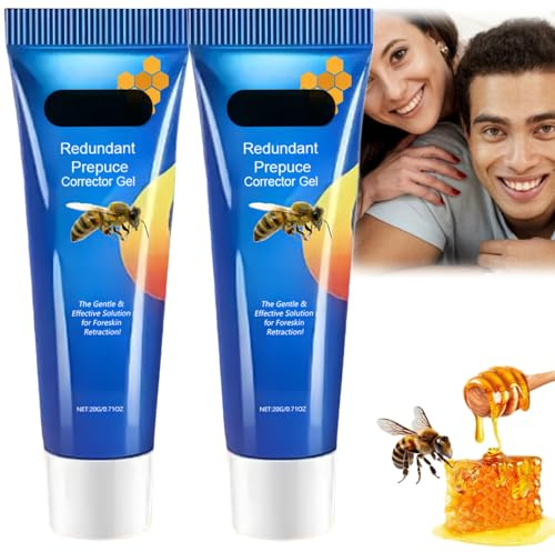 2PCS Redundant Pre-Puce Corrector Gel,Gentle Phi-Mosis Fore-Skin Correction Gel,Effective Relief Phi-Mosis Cream for Adults,Moisturizing Cream for Phi-Mosis,Phi-Mosis Cream to Cure A Tight Fore-Skin