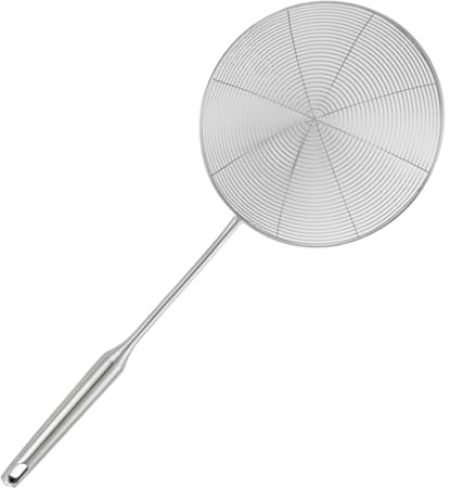 Scolapasta a ragno per friggere, filtro 'olio, colino da cucina in acciaio inox, paletta per friggitrice per pasta da cucina, mestolo per schiumatoio