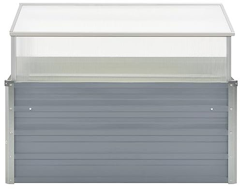Eleganz Gewächshaus aus verzinktem Stahl 100×100×85 cm - Robust & langlebig für Gartenpflege - Ideal für kleine Gärten & Pflanzenzucht
