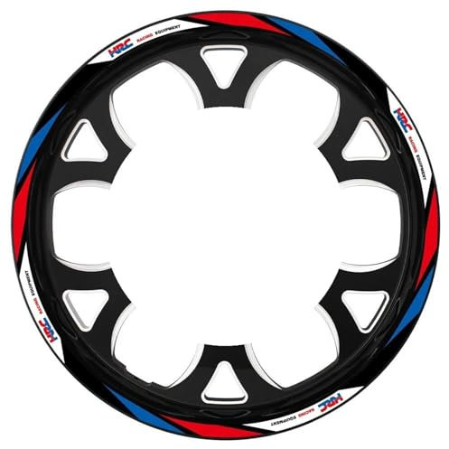 SNWDBH Motorradaufkleber Für HRC, Für CBR650R, Für CBR 600 RR, Für CBR 600 F4 F4i, Für CBR1000RR 250r, Felgenaufkleber Felgenaufkleber vorne und hinten(Farbe 5)