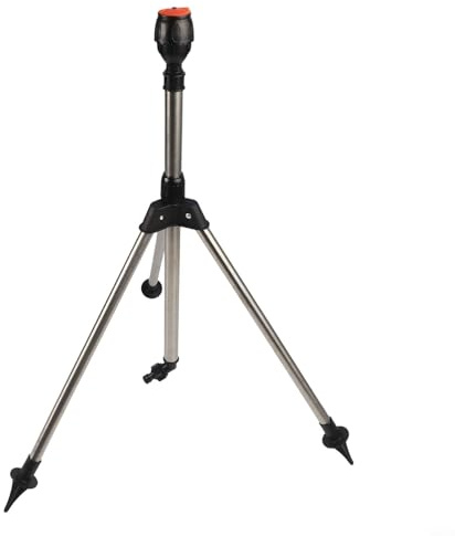 Honseadek Arroseur rotatif à trépied, pour grande surface, arroseurs d'arrosage automatiques rotatifs à 360 degrés, trépied télescopique, pour cour et jardin
