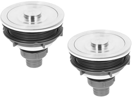 AUTSUPPL 2 pièces Panier Crépine INOX Réglable pour Évier de Cuisine Filtre Bouchon Anti-éclaboussures Adaptable à Différents Lavabos Entretien Facile Usage Domestique et Professionnel