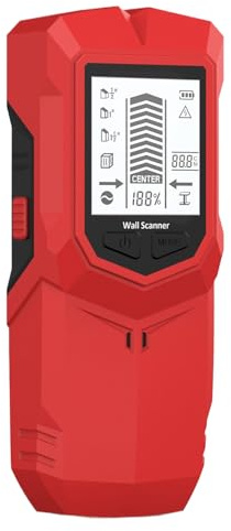 Gkumgwo Détecteur de montants,Scanner De Détection Murale - Outil Détecteur Avec Affichage LCD Alarme Audio Reconnaissance Profondeur | pour travail du bois, rénovation, électrique, maison, carrelage,