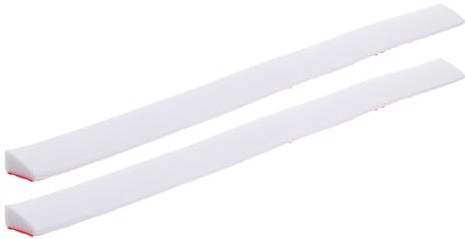 Veemoon Bande D'étanchéité en Silicone Blanche 50 Cm X 1,6 Cm – Seuil de Porte Anti-éclaboussures pour Salle de Bain Cuisine, Barrière D'eau Flexible et Adhésive, Protection Antidérapante