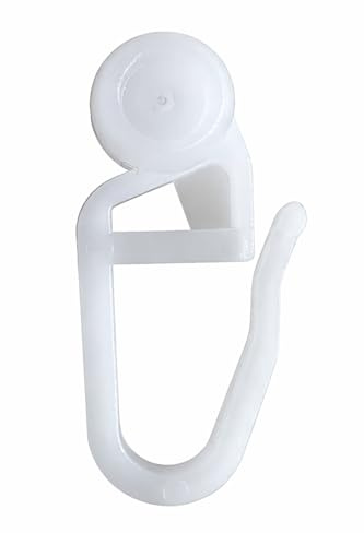 rewagi – Haute Qualité Roulettes, crochets de rideau plissé röllchen, intérieur Roulettes – Blanc 8 mm – 100, 200, 300, 400, 500, Lot de 1000, weiß, 200 Stück