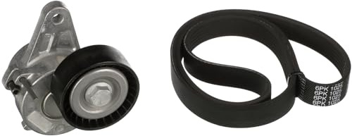 GATES Kit Cinghie Poly-V K026PK1028 Gomma Compatibilità con VW Golf VII Hatchback 5G1, BQ1, BE1, BE2 T-Roc A11 Golf VIII Hatchback CD1, AUDI A3 Sportback 8VA, 8VF Q3 8UB, 8UG
