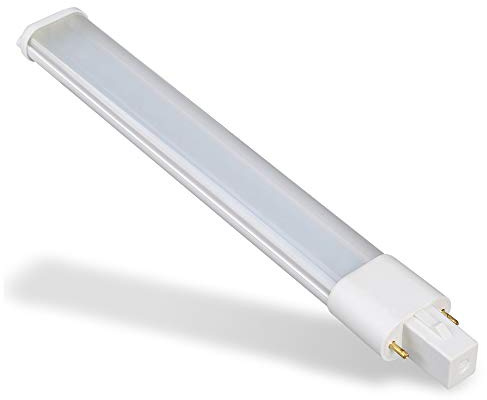 E-Simpo 2pcs 7W G23 GX23 LED Bulb 7.1/180mm 2-Pin LED PL Retrofit Lamp CFL 13W Replacement 180 View Angle Horizontal Recessed Down Light Bulb Warm White (Need Bypass Ballast)