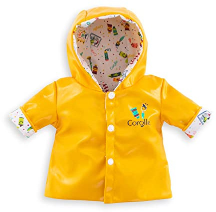 Corolle 9000141240 - Mon Grand Poupon Regenmantel, Künstler, für alle 36cm Babypuppen, ab 2 Jahren